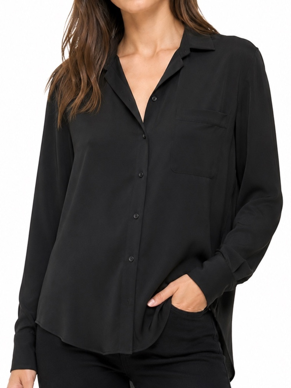 Equipment Femme button down blouse, size L